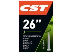 CST Sis&auml;kumi 26x1.75-1 1/4 Presta Venttiili 40mm