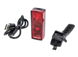 XLC Proxima Pro Plus R27+ Takavalo LED Akku USB - Punainen